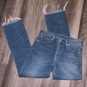 Levi’s Distressed Straight Leg Jeans